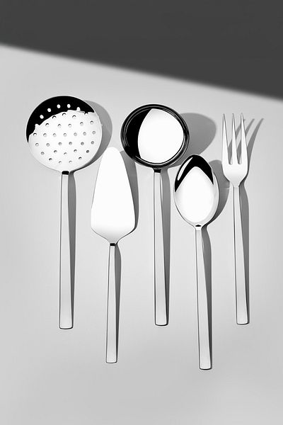 Nehir Dalyan Satin 5 Pieces - Stainless Steel Serving Set