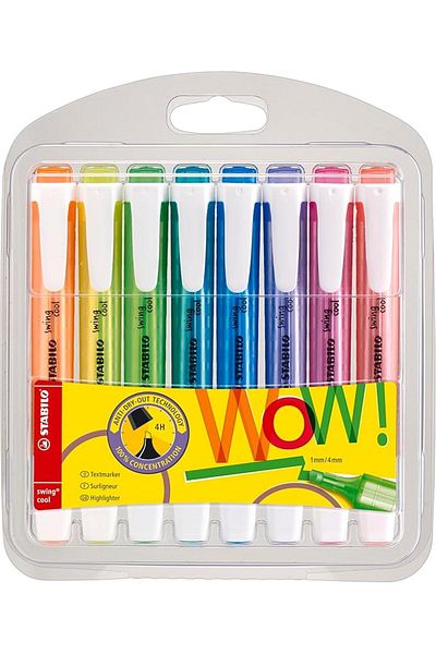Stabilo - Marker Pen - Swing Cool - Pack of 8 - Assorted Colors