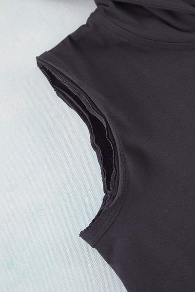 TRENDYOLKIDS Anthracite Plain Knitted Bottom-Top Set Tkdss25Au00137