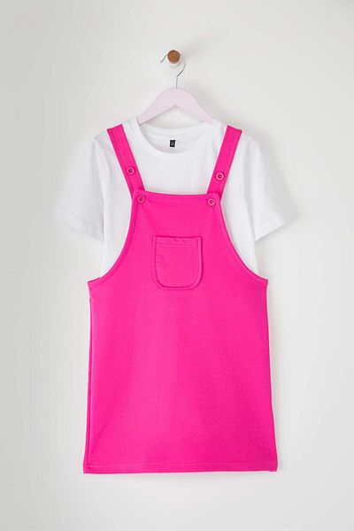 TRENDYOLKIDS Fuchsia Mini Straight Knitted Dress Tkdss25El00045
