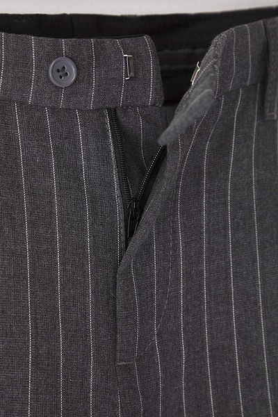 Trendyol Collection Anthracite Striped Slim Fit Italian Cut Chino Fabric Pants Tmnaw23Pl00034