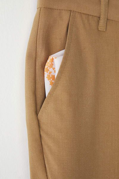 Trendyol Collection Beige Slim Fit Italian Cut Chino Fabric Pants Tmnaw23Pl00034
