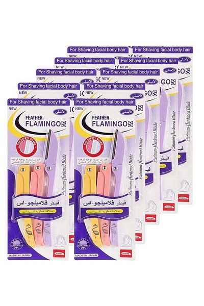unbranded Feather Flamingo Original Razor Blade Set - 10 Pieces