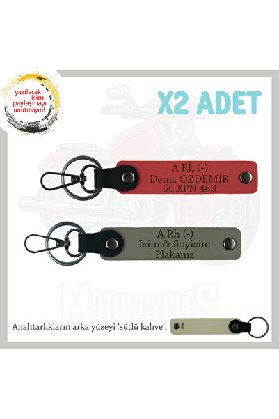 Miaju Custom for Speed Lovers, X2 Keychain with Name Plate and a Rh (-) Blood...