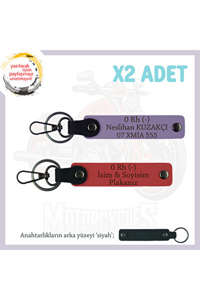 Miaju Gift for Motorcycle, Name Plate and 0 Rh (-) Blood Group, X2' Leather K...