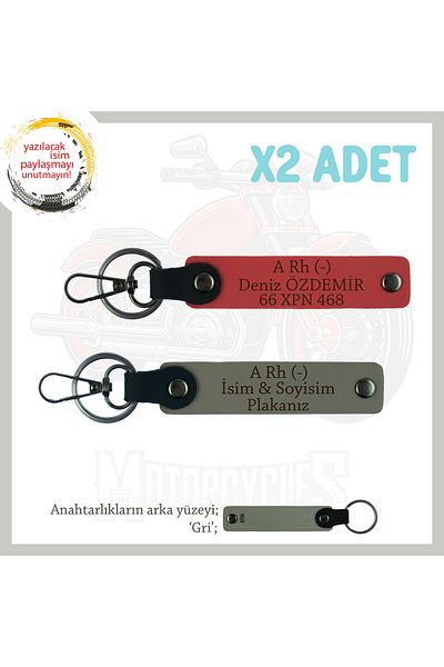 miawiki Name Plate and a Rh (-) Blood Type Written X2 Keychain, Pomegranate Flower-Ash Grey-Gr, Special for Speed Lovers