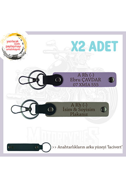 Miaju For Speed Lovers, Name Plate and a Rh - Blood Type Written X2 Keychain,...