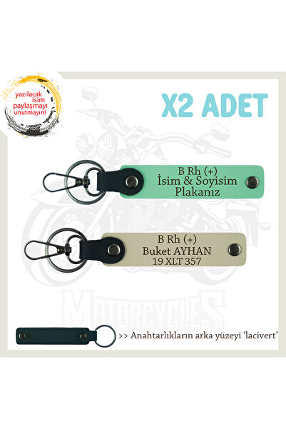 Asortishey مجموعة مفاتيح شخصية B Rh + Kan Group Written x2، أخضر-S Coffee-Lac...