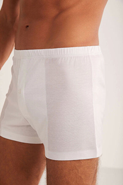 fantastik store Kom Elite 100% Mercerized Short Boxer - White - XL
