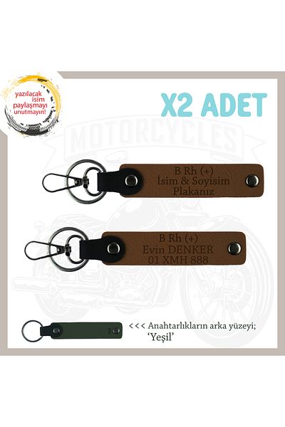 miawiki Surprise Gift, Coffee-Ysl, Special Production X2 Keychain with Name Plate and B+ Blood Group Written for Speed Lovers