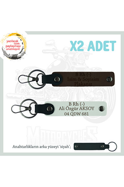 Miaju For Motor Enthusiasts, Personal X2 Keychain with Name Plate and B Rh - ...