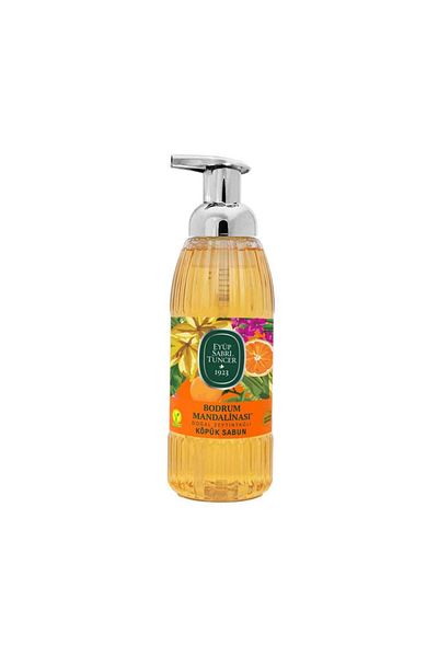 Toptan Bulurum Eyüp Sabri Tuncer Natural Olive Oil Foam Soap 500 ml Bodrum Tangerine