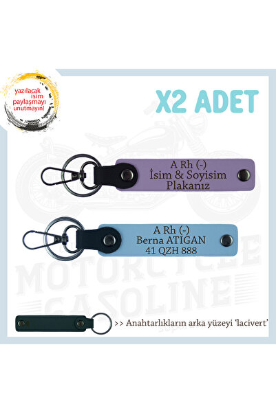 Asortishey Name Plate and a Rh (-) Blood Group Written X2 Keychain Set, Purpl...