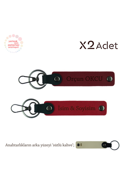 Miaju Stylish Gesture for Mom and Dad, Set of 2 Keychains with Names Written,...