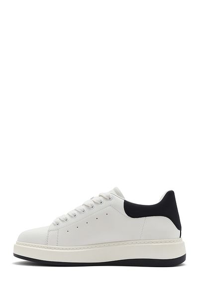 Derimod Men's White Lace-Up Leather Sneaker 25Sfd691818