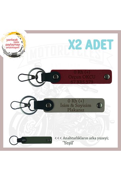 miawiki Name Plate and 0 Rh (+) Blood Group Written 2 Keychain Armağan, Ash Gray-Claret Red-Ysl, Speed Enthusiasts
