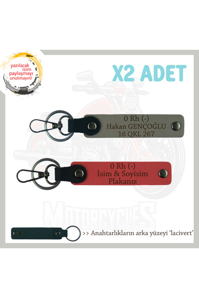 Miaju Custom Name Plate for Speed Lovers, 0 Rh (-) Blood Type Lettered X2 Key...