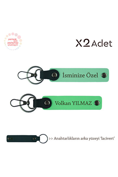 Miaju New Year's Surprise for Dad, Set of 2 Keychains with Name and Surname W...