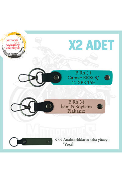 miawiki ميدالية مفاتيح، Yavruağzı-K Turquoise-Ysl، لوحة اسم خاصة لراكبي الدرا...