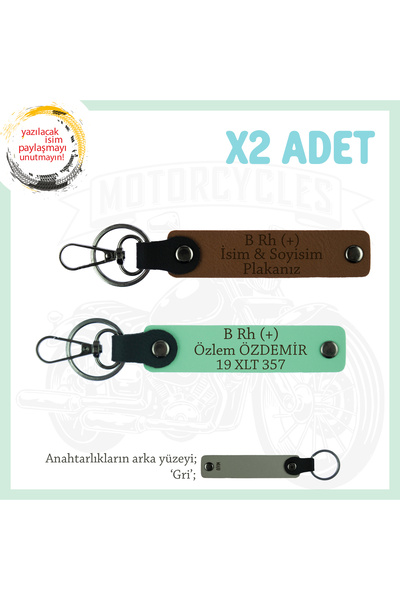 Asortishey Biker X2 Keychain, Coffee-Green-Gr, Motorcycle Lovers, Name Plate ...
