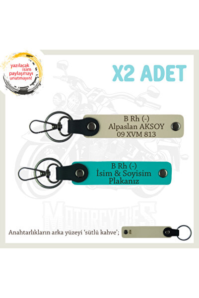 Asortishey سلسلة مفاتيح مكونة من قطعتين مع لوحة اسم وحروف B Rh (-) وكتلة الدم...