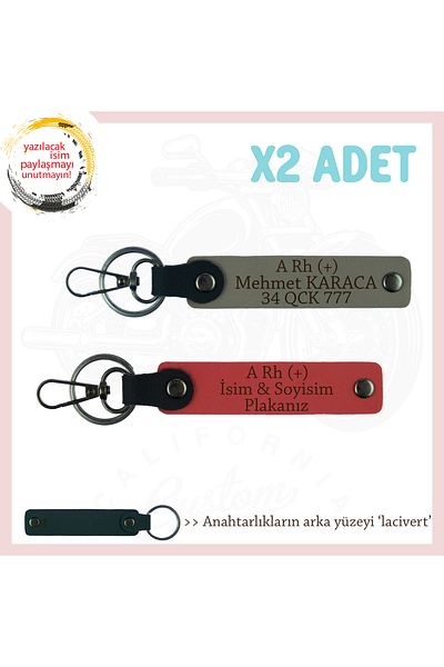 miawiki A Rh (+) Blood Type Written X2 Keychain, Pomegranate Flower-Ash Gray-Navy, Special Name Plate for Speed Lovers