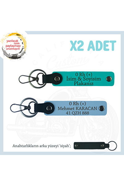 Asortishey مجموعة K Turquoise-Blue-Syh، لوحة مخصصة باسمك و0 Rh (+) فصيلة الدم...