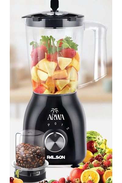 PALSON Table Blender with Grinder 2in1 - 400W Power, Two-Speed Settings, White