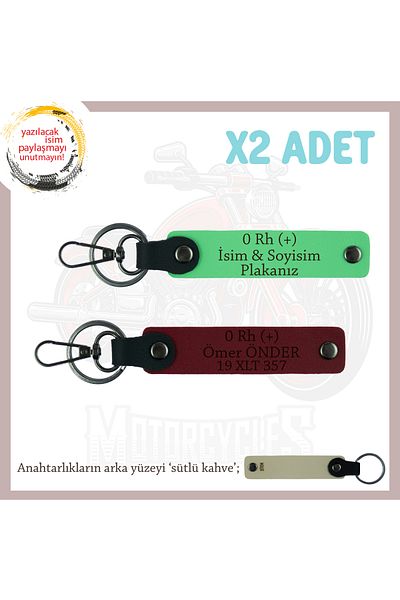 miawiki Safe Driving Keychain with Name Plate and 0 + Blood Group Written, F Green-Burgundy-Sk, Biker Passengers