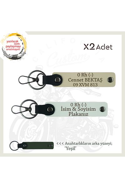 Miaju Motorcycle Emergency Keyring Gift with Name Plate and 0 Rh (-) Blood Type Lettering, White-S Coffee-Ysl