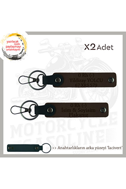 Miaju Exclusive for Biker Style, Gift X2'Li Keychain with Name Plate and 0 Rh...