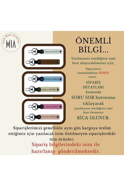 Miaju Special Design for Birthday – Set of 2 Keychain Gifts with Name and Surname Written, White-Green