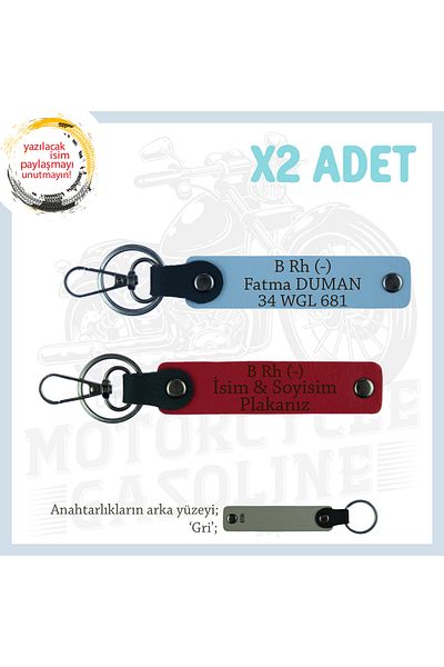 Miaju Custom Name Plate for Speed Lovers and B Rh (-) Blood Type Written X2 Keychain Gift, Red-K Brown-Gr