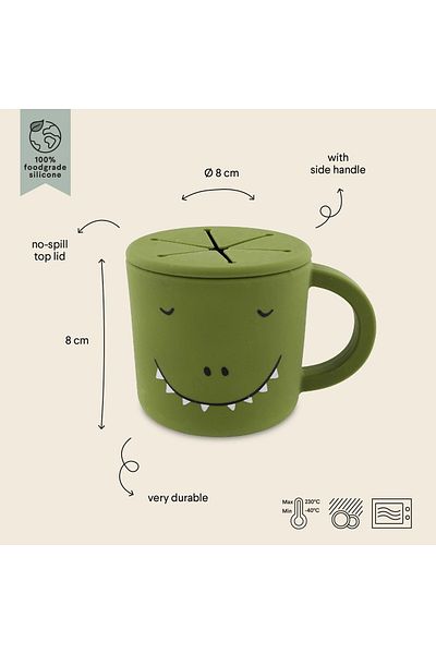 Izipizi Trixie Silicone Snack Container Mr.Dino