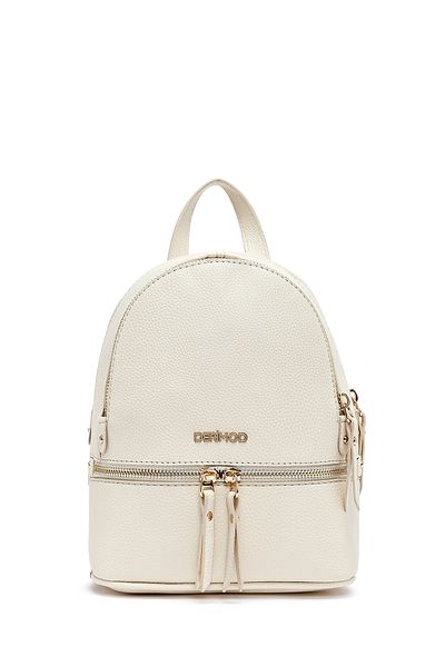 Derimod Women's Cream Backpack 25Sbd2030Ft