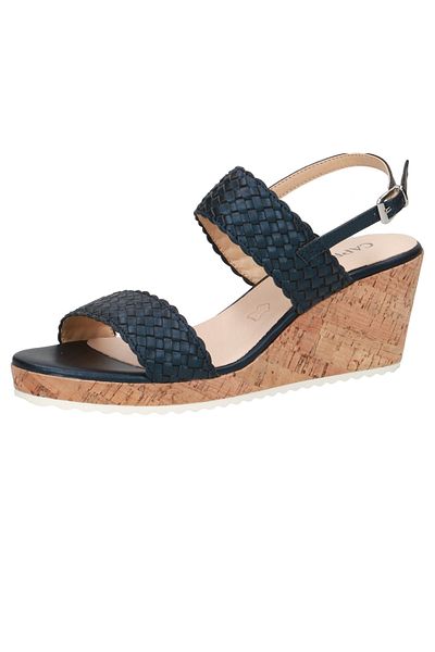 Caprice Damen Keil-sandale Sandalette Blau 9-28309-22 857 Ocean