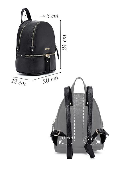 Derimod Women's Black Backpack 25Sbd2030Ft