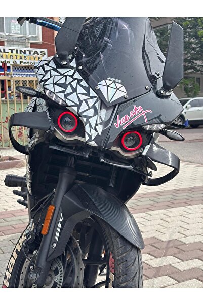 Store (RS200-SR250-CBR250 UYUMLU) Yan Kanat Winglet Spoiler – Parlak Siyah