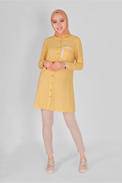 Alvina Size Button Tunic 41565