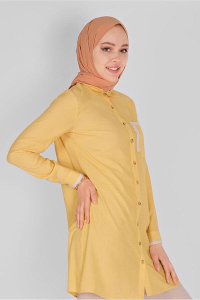 Alvina Size Button Tunic 41565