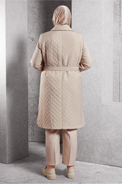 Alvina Kuşakli Kapi̇tone Trençkot 10927