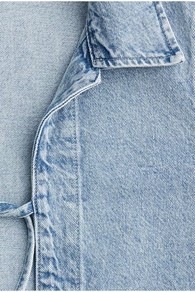Ekim Store Jachetă albastră din denim cu șireturi