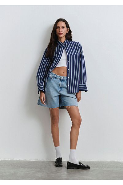 Mavi Šortky Lidia All Blue Vintage Indigo Si Jean 1410145 -87088