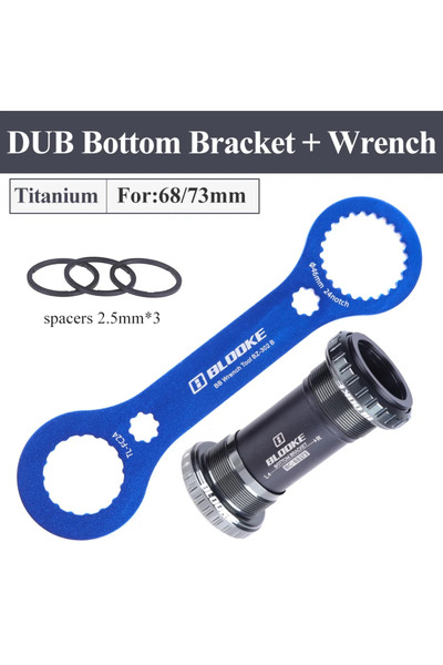 Choice حامل سفلي من التيتانيوم والمفتاح بثلاثة ألوان BSA DUB BB بقطر 68/73 مم...