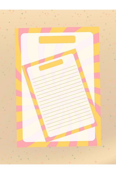 Ez&Tu Stıcker Colorful Notepad Set - A4 Unlined and A5 Lined Notepad for School