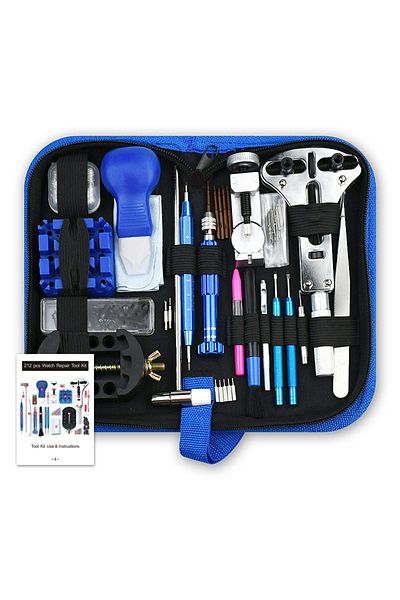 ANENG 212PCS 212/147/6PCS Watch Opener Repair Tool Kit Watchmaker Link Pin Hammer Set Clock Watch Remover