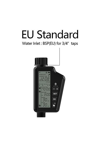 Choice Wifi-water Timer-eu Miucda Tuya Wifi Smart Garden Watering Timer With Large Lcd Display For Home & O