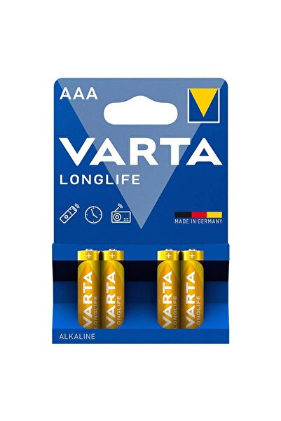 Varta بطارية Longlife Extra Alkalin Slim - Aaa - 4 قطع