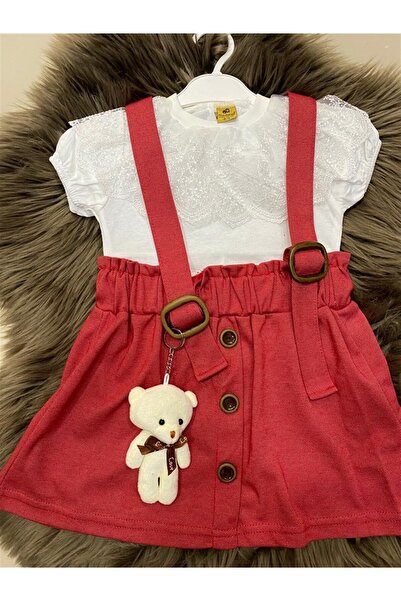 Bebeğimin Dolabında بدلة سلوبيت حمراء للبنات