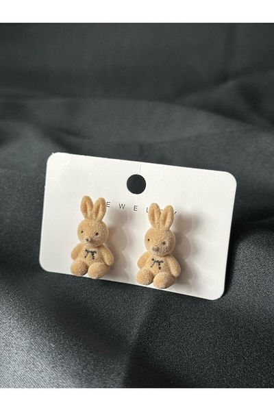 youngsem Plush Rabbit Earrings |   Women's Young Children's Earrings